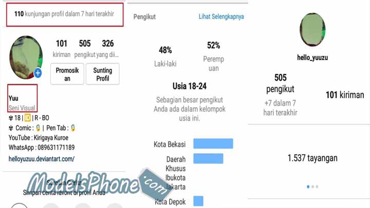 Cara Melihat Jumlah Kunjungan Profil Di Instagram