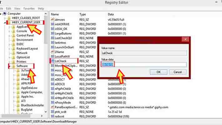 cara mematikan update idm